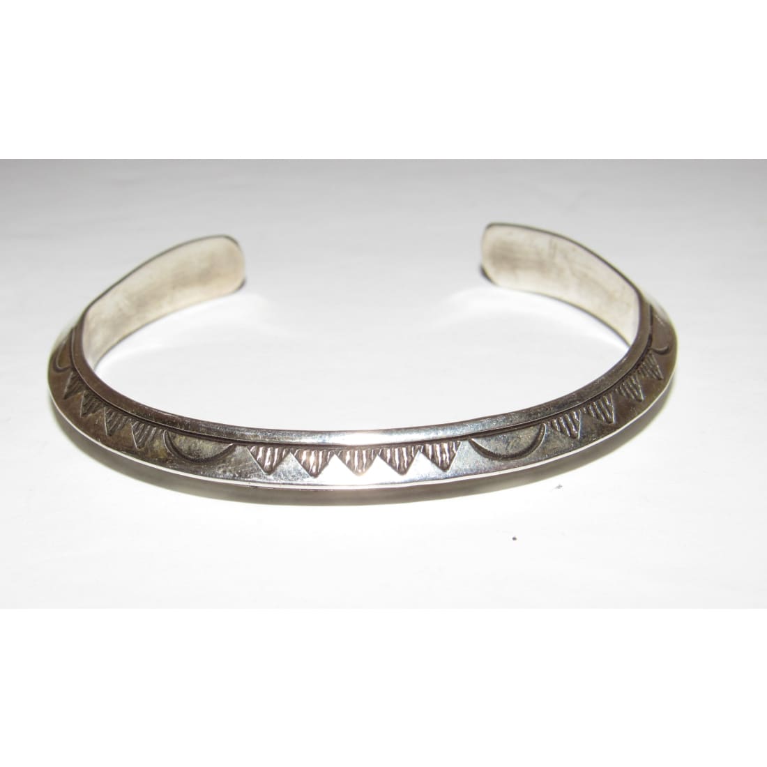 Navajo Sterling Carinated Ingot Double Sided Cuff Bracelet