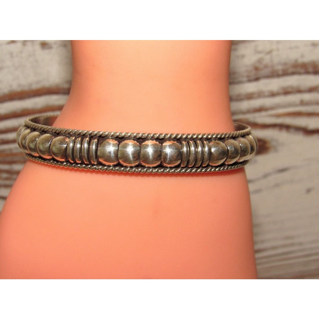 Navajo Sterling Silver Cuff Bracelet Thomas Charley Native