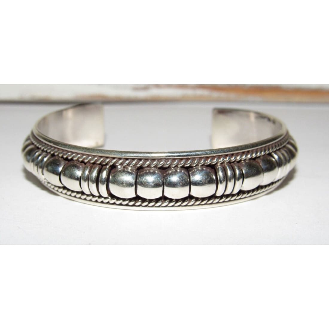 Navajo Sterling Silver Cuff Bracelet Tom Charley Native