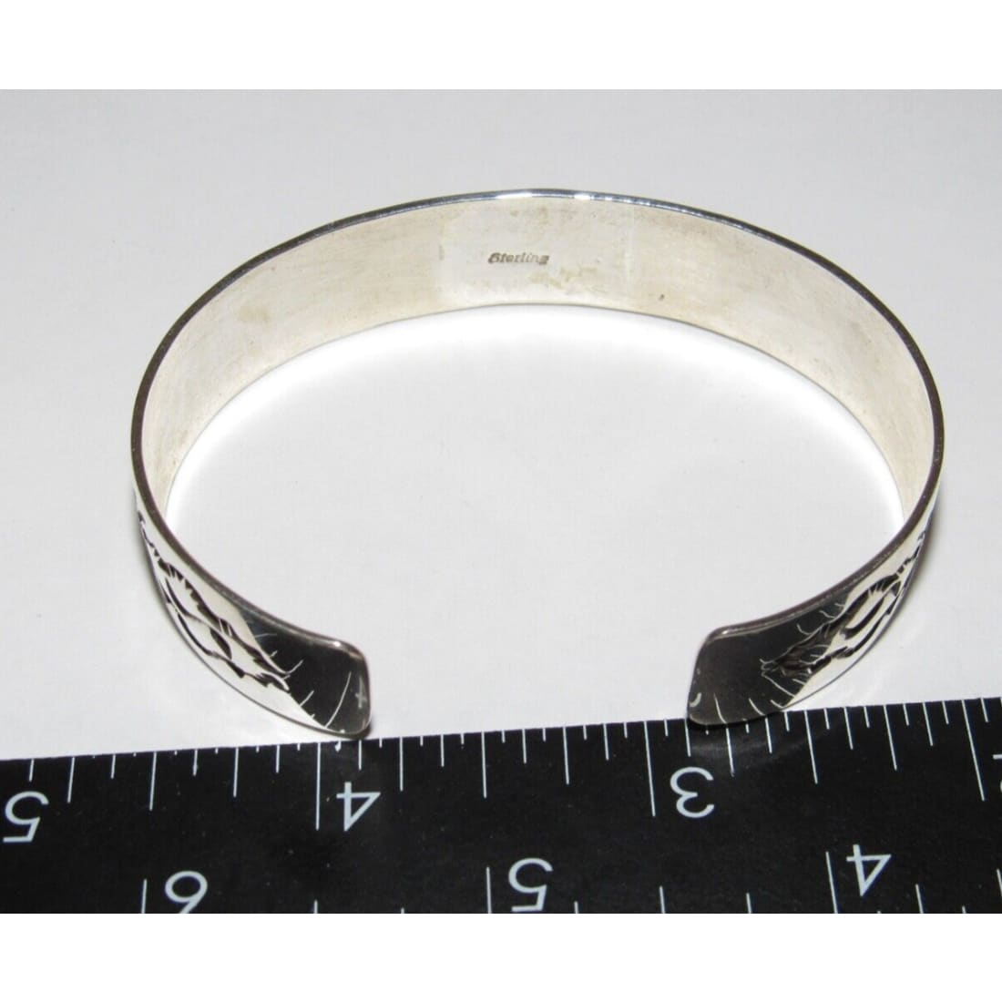 Navajo Sterling Silver Stacker Cuff Bracelet Ingot Gary