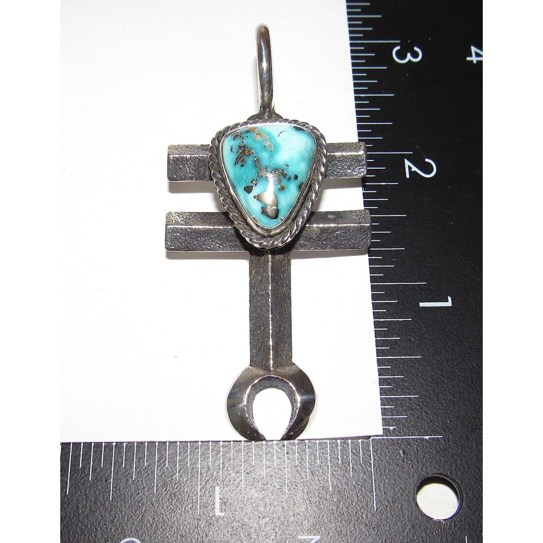 Navajo Tufa Cast Dragonfly Cross Pendant Naja Sonoran Gold