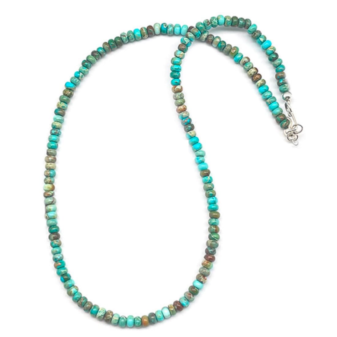 Navajo Rolled Turquoise Heishi Choker Necklace Native