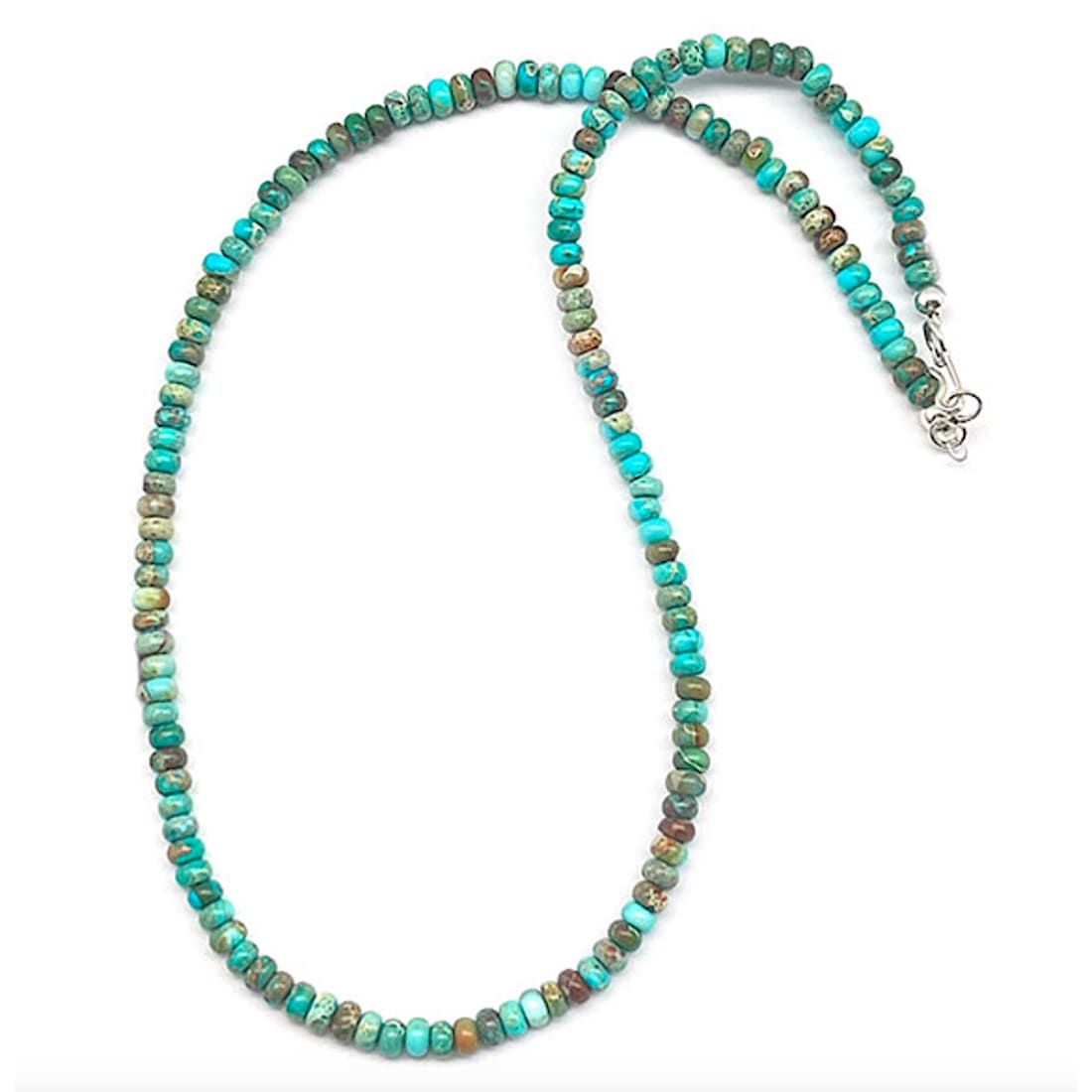 Navajo Rolled Turquoise Heishi Choker Necklace Native