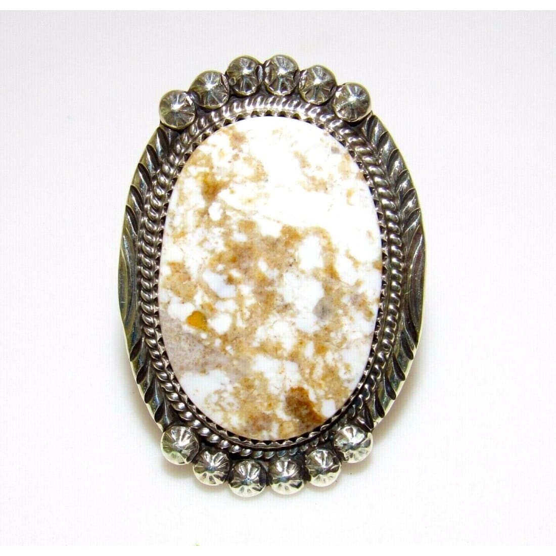Large Navajo Wild Horse Ring Sz 9 Sterling Silver Native