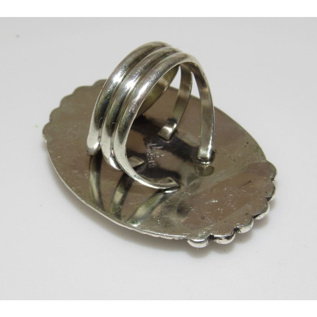 Large Navajo Wild Horse Ring Sz 9 Sterling Silver Native