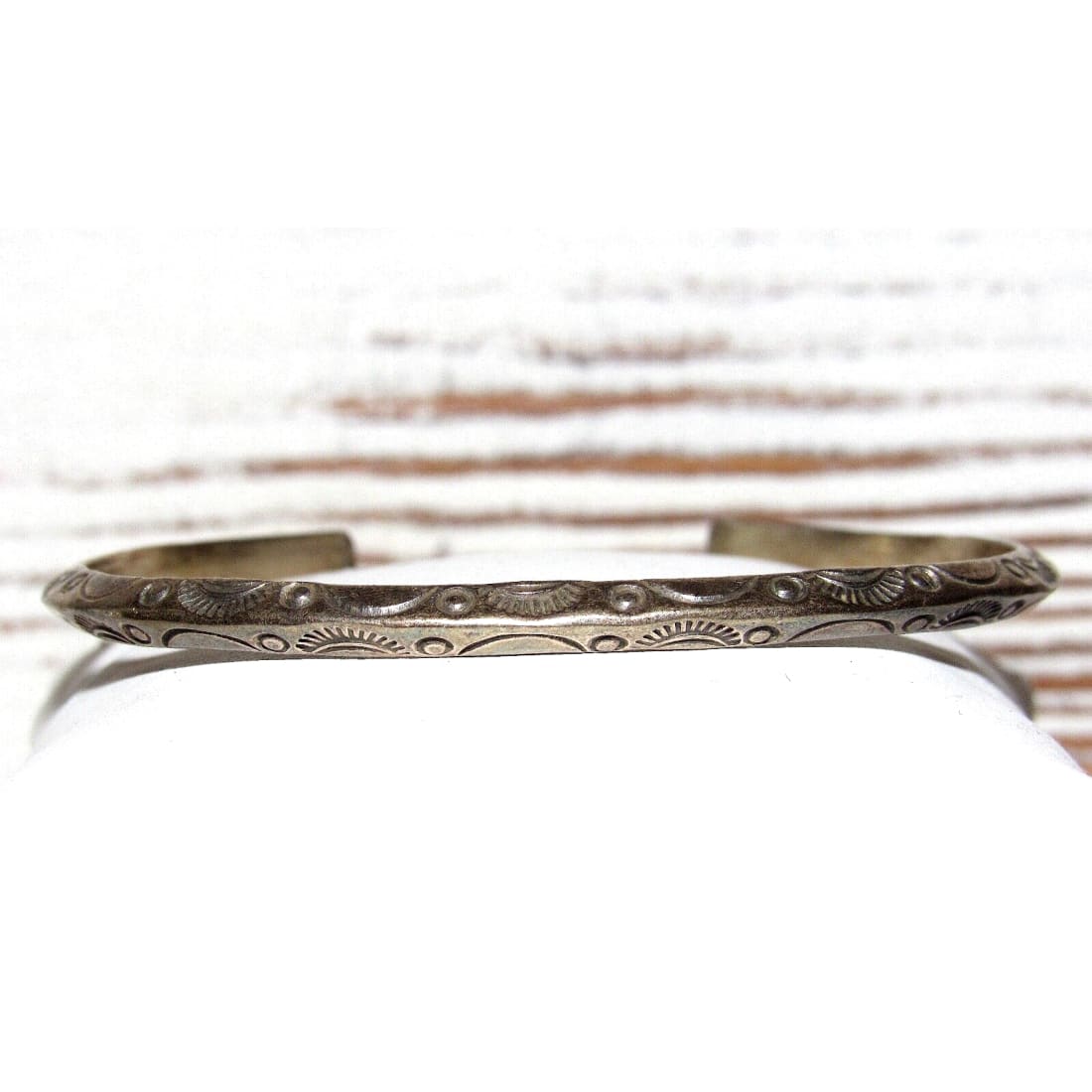 Old Pawn Navajo Carinated Stacker Cuff Bracelet Ingot