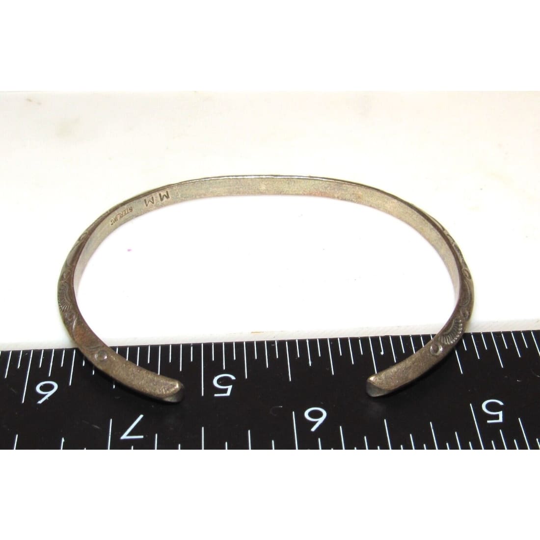 Old Pawn Navajo Carinated Stacker Cuff Bracelet Ingot
