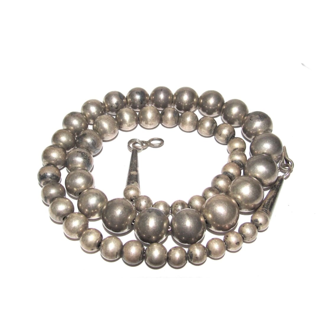 Old Pawn Navajo Pearls Necklace 6-12mm Graduated Beads