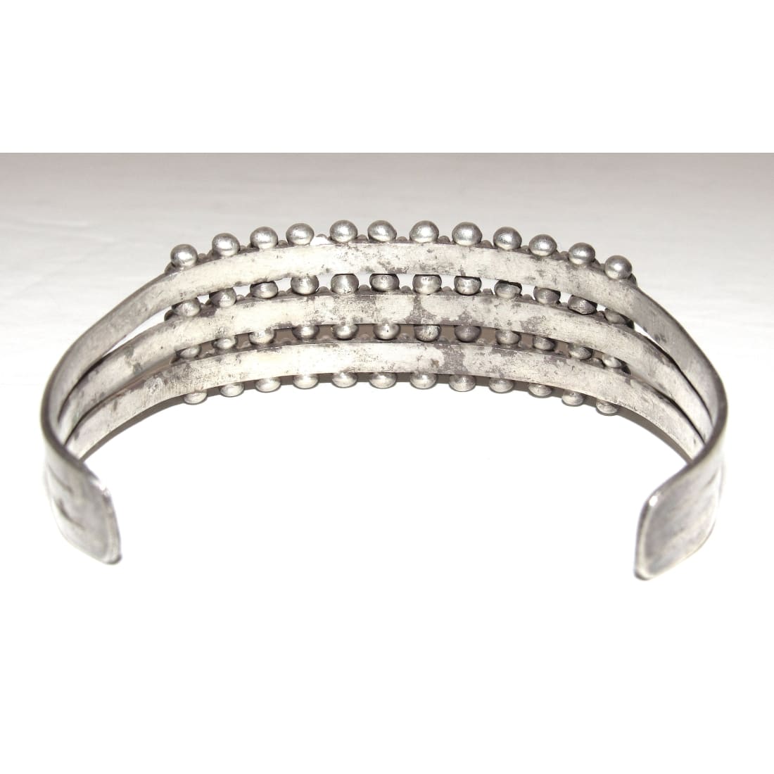 Old Pawn Zuni Snake Eye Turquoise Cuff Bracelet Sterling