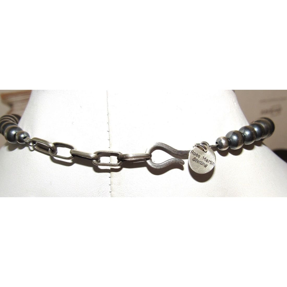 Sterling Navajo Pearls Purple Spiny & Turquoise 22” Signed