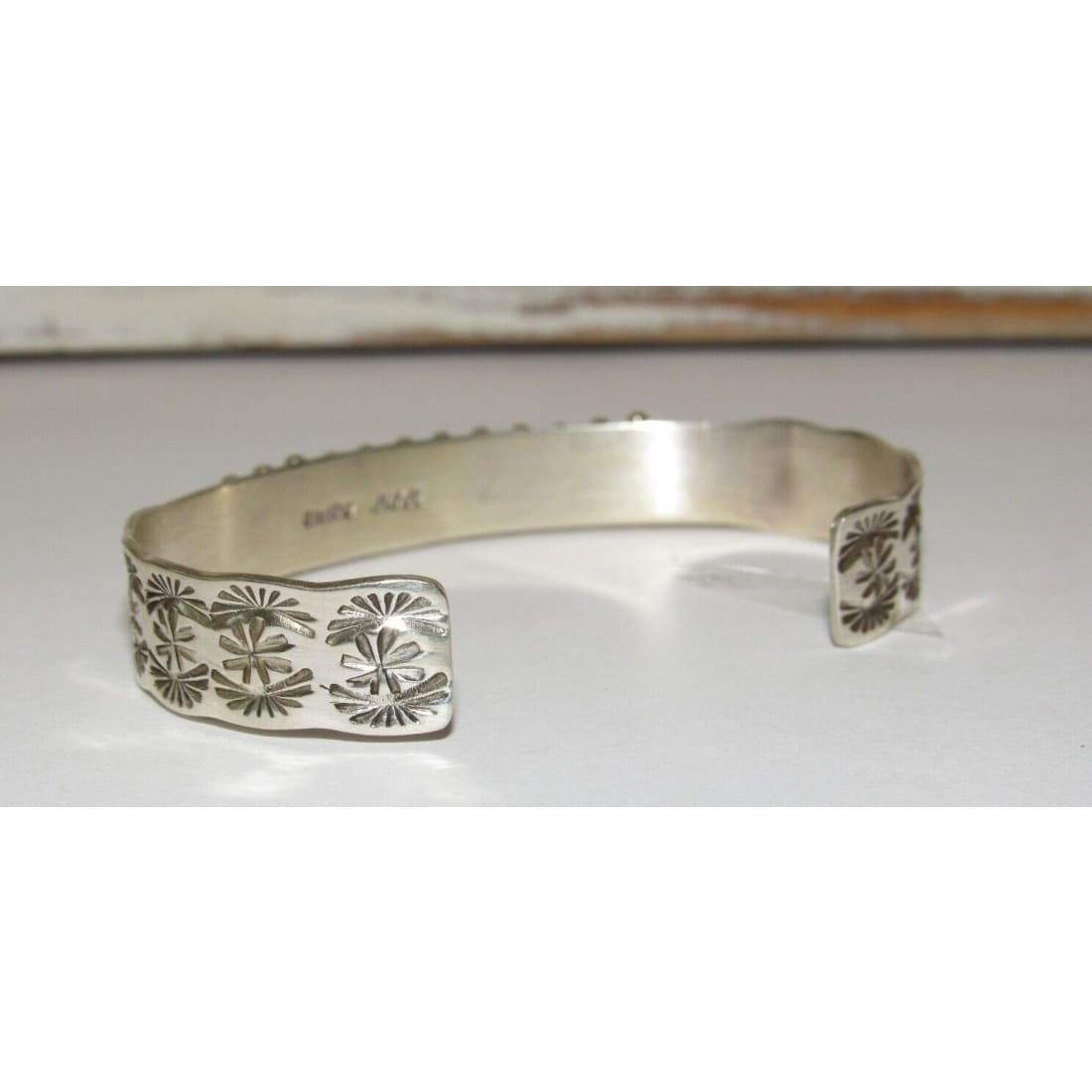 Zuni Mediterranean Coral Cuff Bracelet Sterling Silver