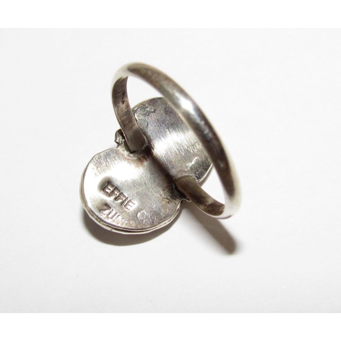 Zuni Snake Ring Size 7 Effie Calavaza Sleeping Beauty