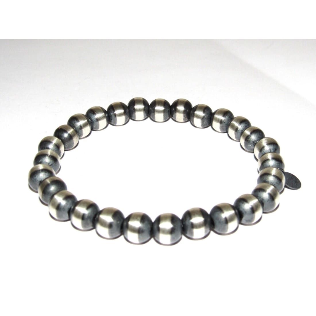 Native American Handmade Sterling Silver Navajo Pearl Beaded