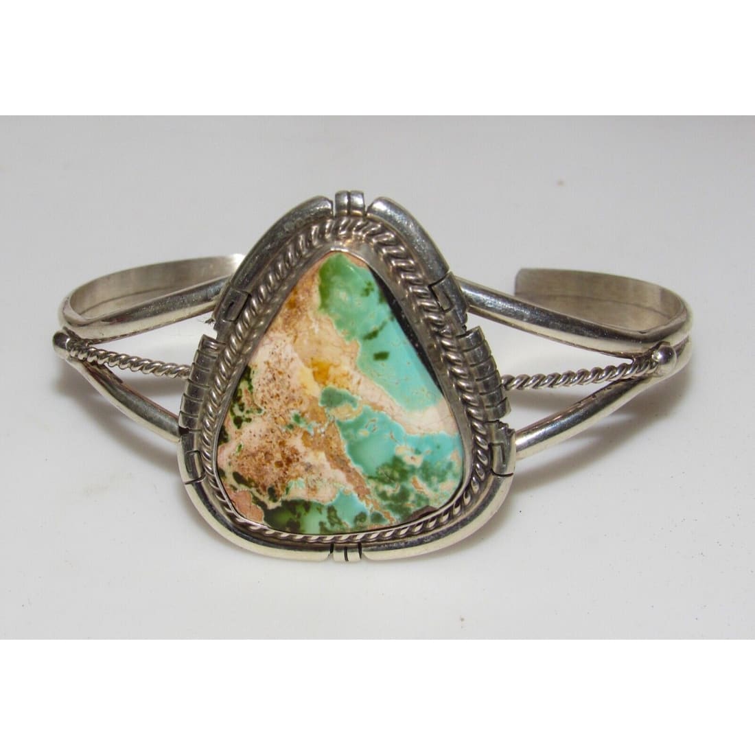 Navajo Boulder Royston Turquoise Sterling Cuff Bracelet