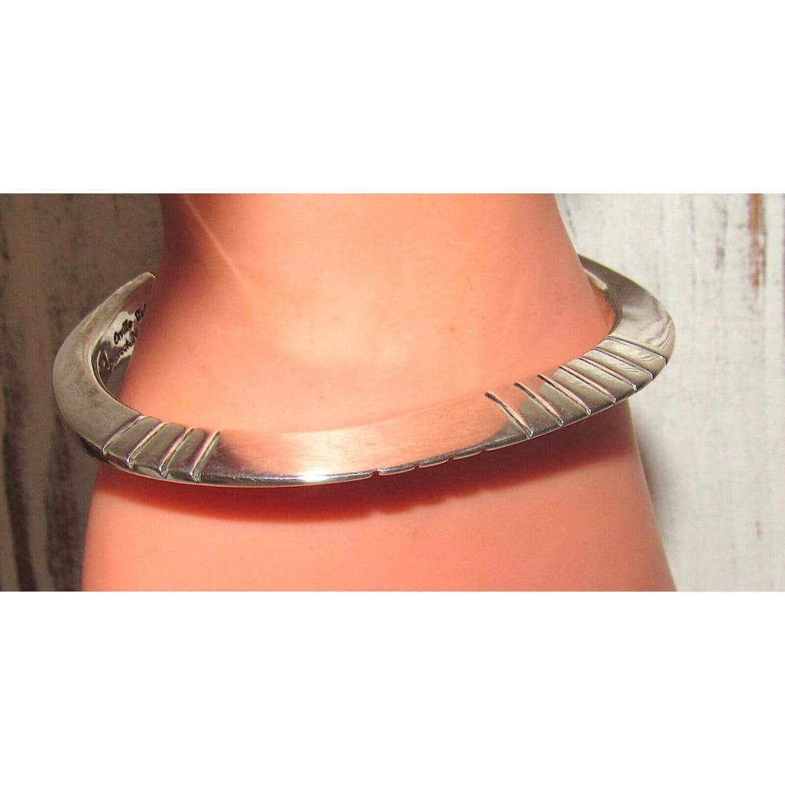 Navajo Carinated Flat Top Ingot Cuff Bracelet Orville