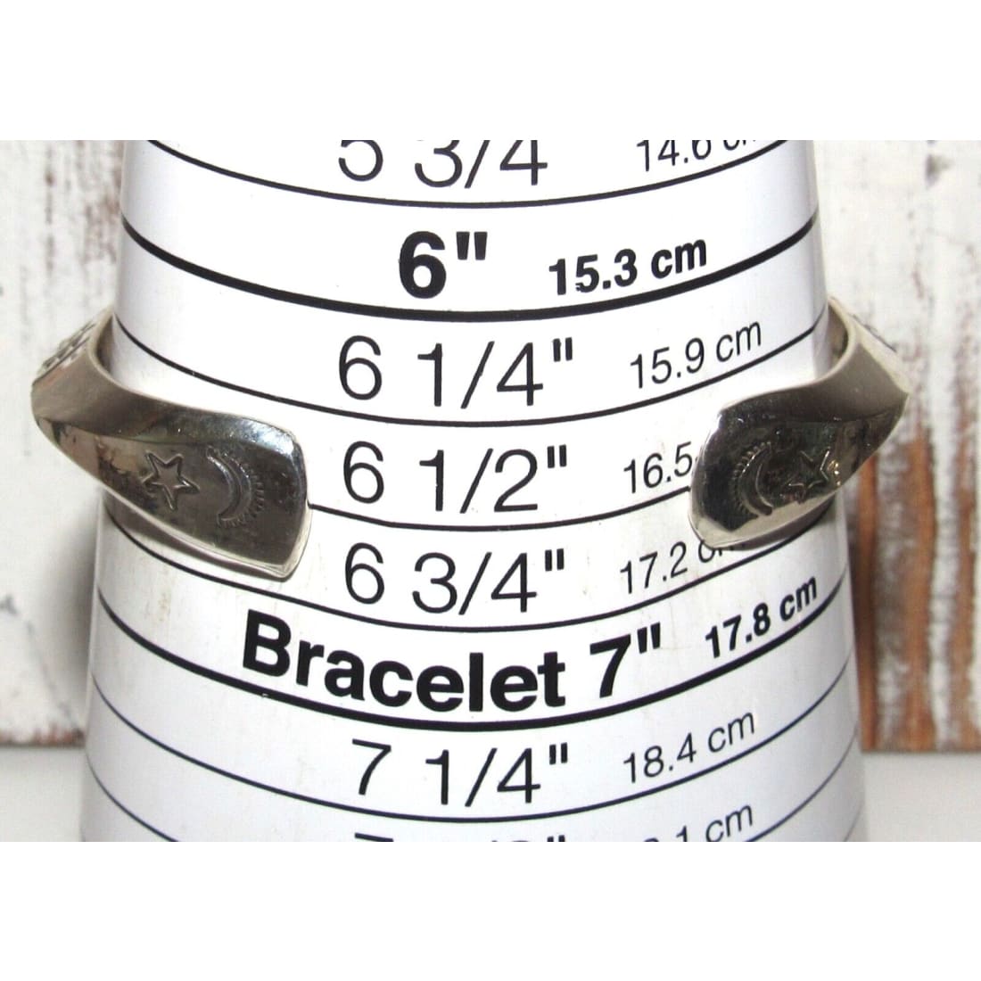 Navajo Carinated Hand Stamped Ingot Double Sided Cuff