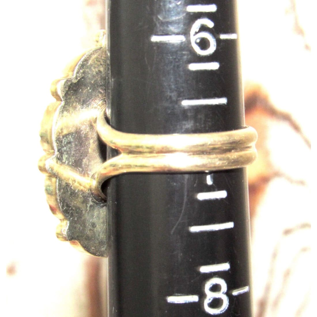 Navajo Cluster Ring Sz 7 Purple Spiny Oyster Turquoise