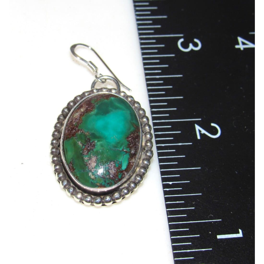 Navajo Gem Grade Royston Turquoise Dangle Earrings Sterling