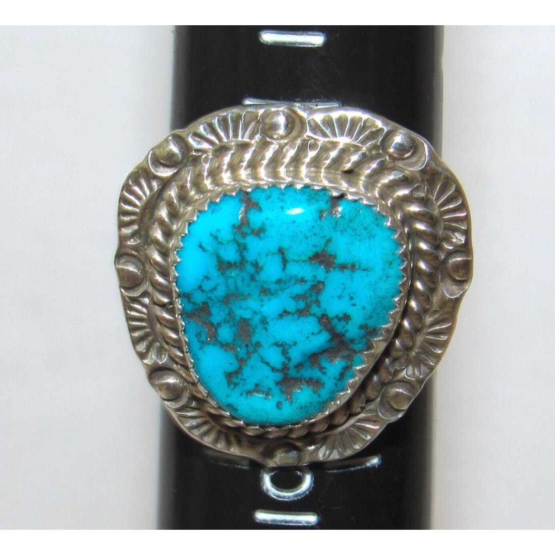 Navajo Kingman Turquoise Ring Sz 7 Sterling Silver Native