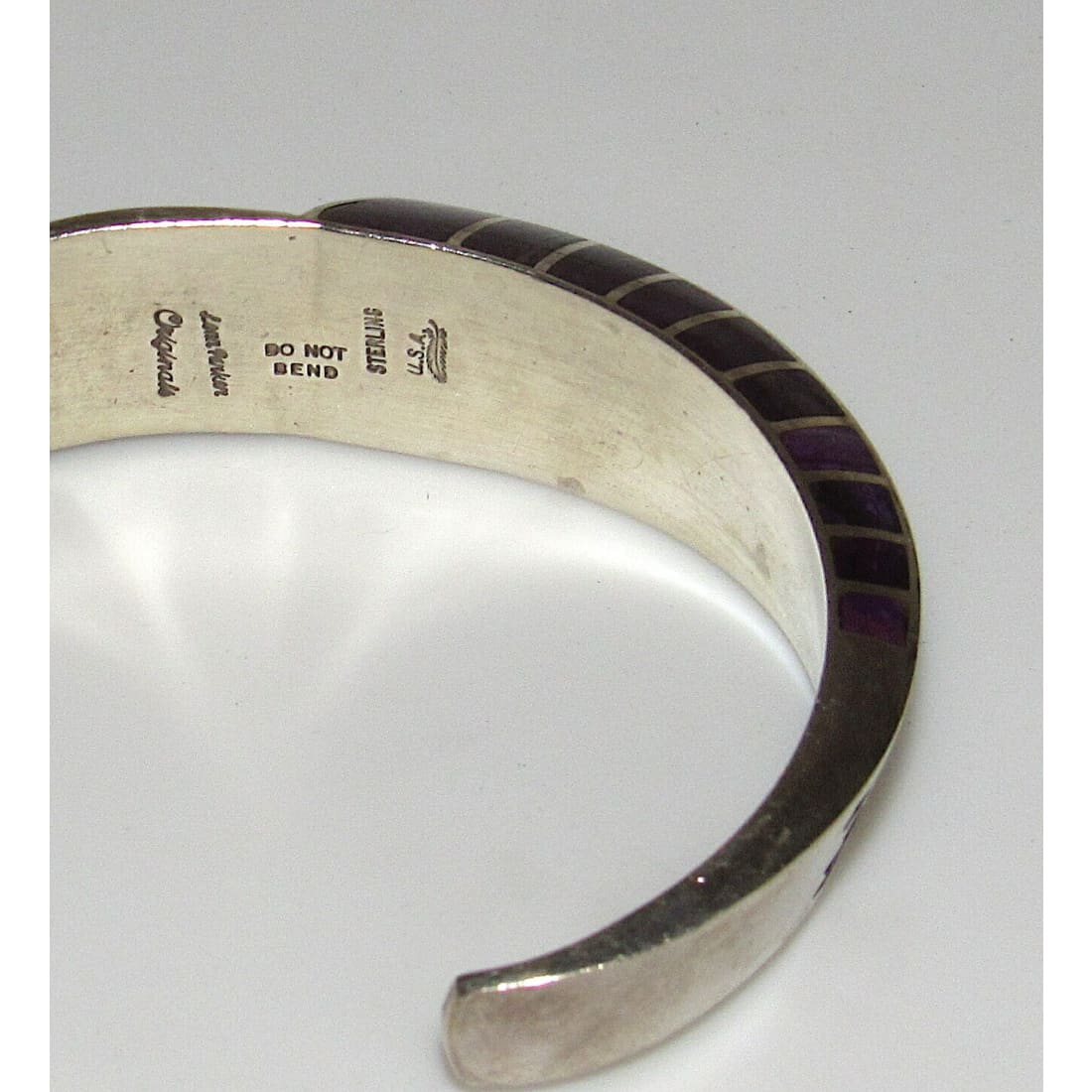 NAVAJO LONN PARKER Cuff Bracelet Sterling Silver Sugilite
