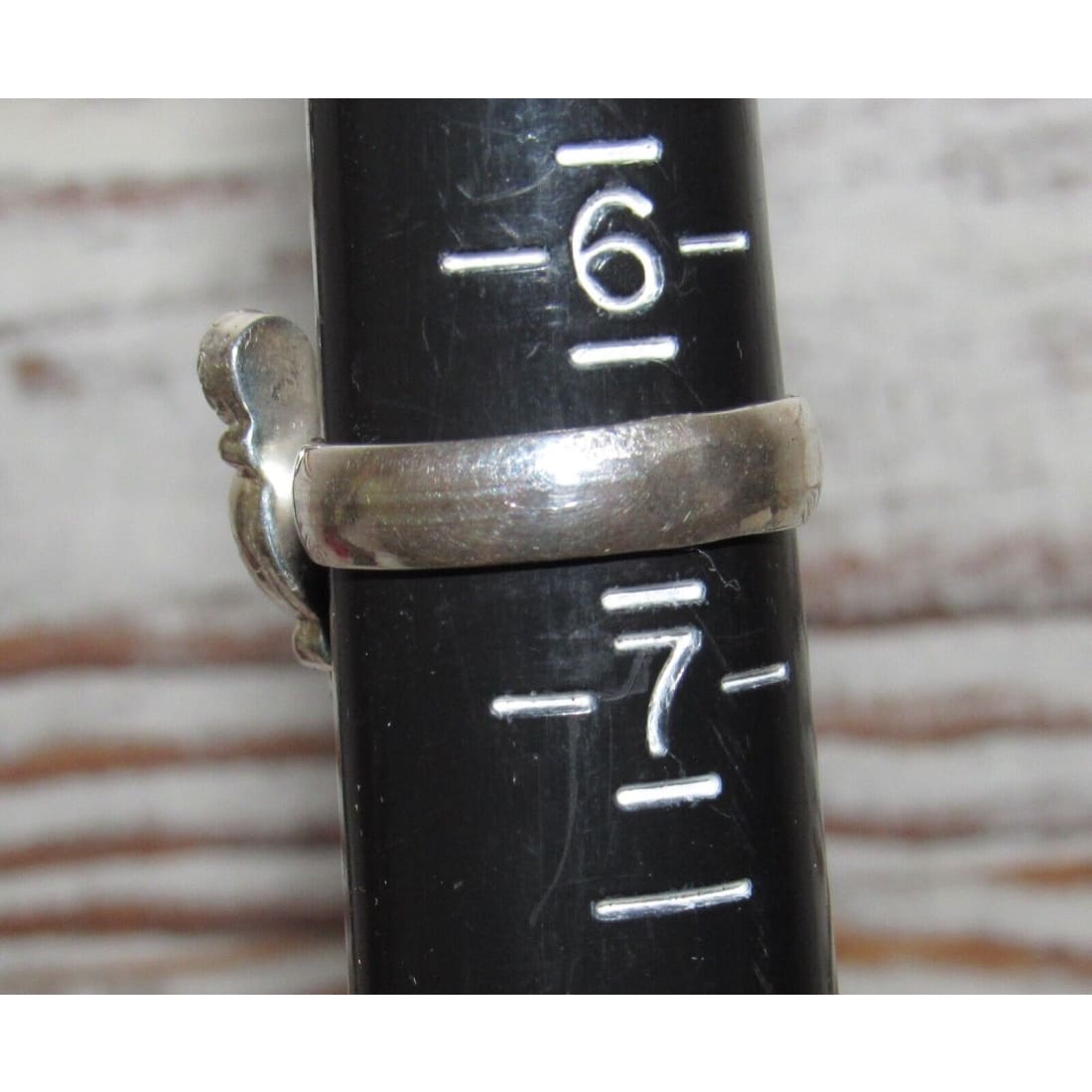 Navajo Prickly Pear Cactus Ring Sz 6.5 Sterling Silver