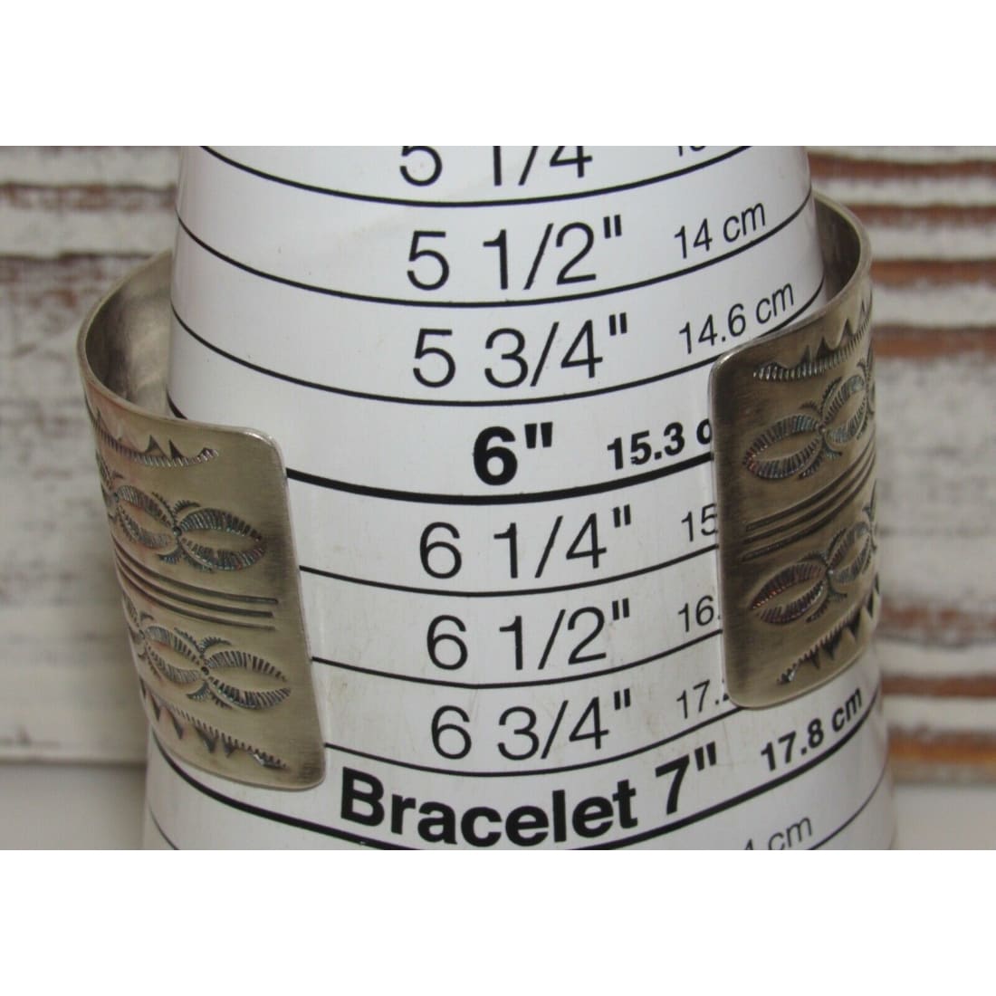 Navajo Royston Turquoise Cuff Bracelet Sterling Hand Stamped Repousse F Francis Native American