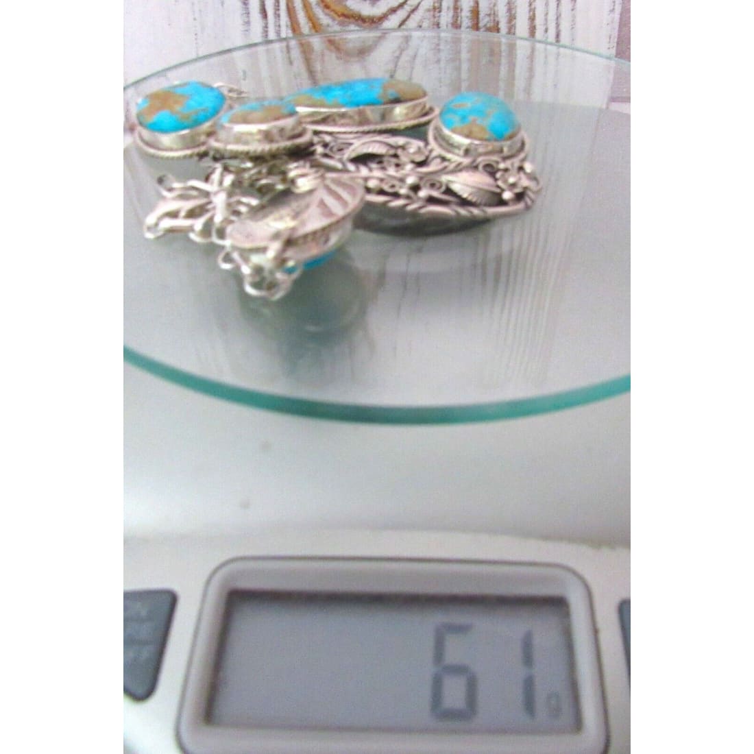 Navajo Royston Turquoise Lariat Necklace Sterling Silver