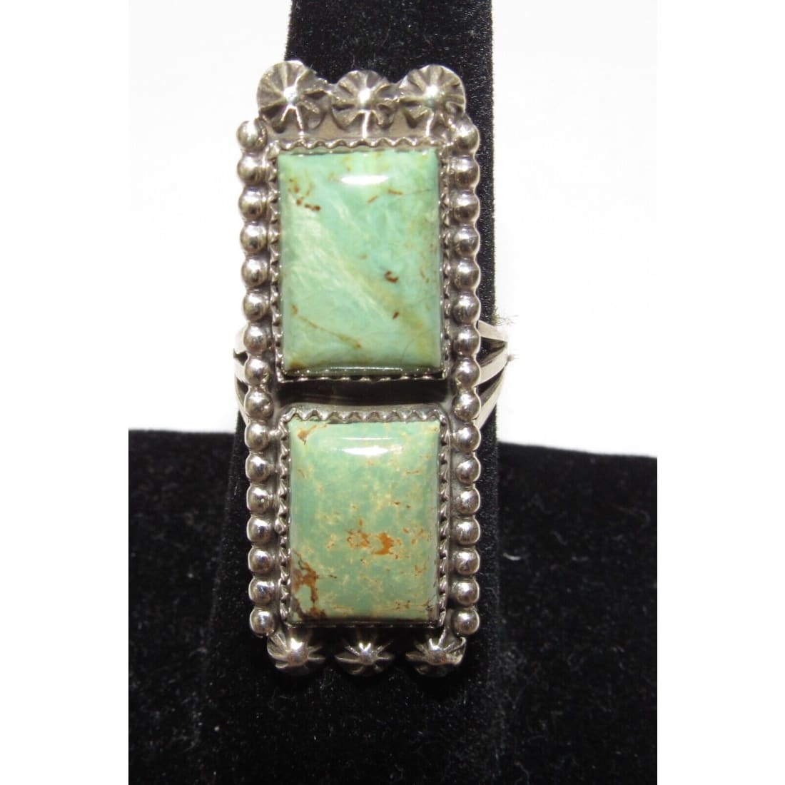 Navajo Royston Turquoise Ring Size 7 Sterling Native