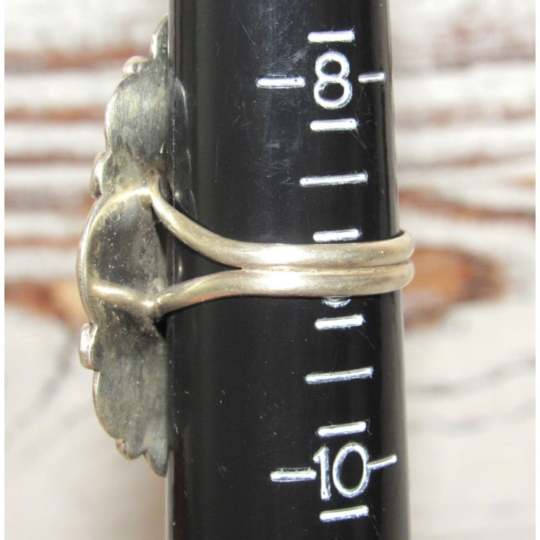 Navajo Royston Turquoise Statement Ring Sz 9 Sterling Silver