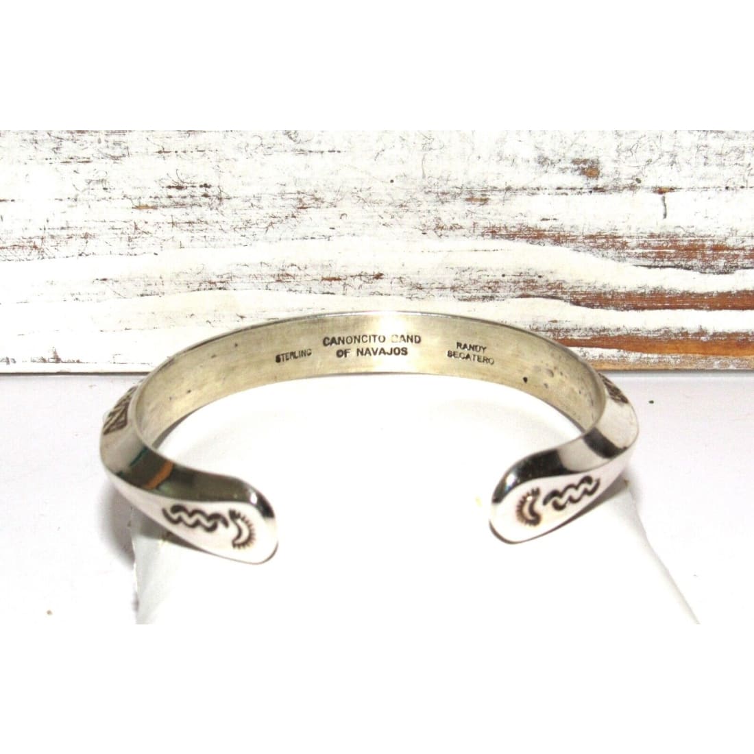 Navajo Sterling Carinated Ingot Double Sided Cuff Bracelet R