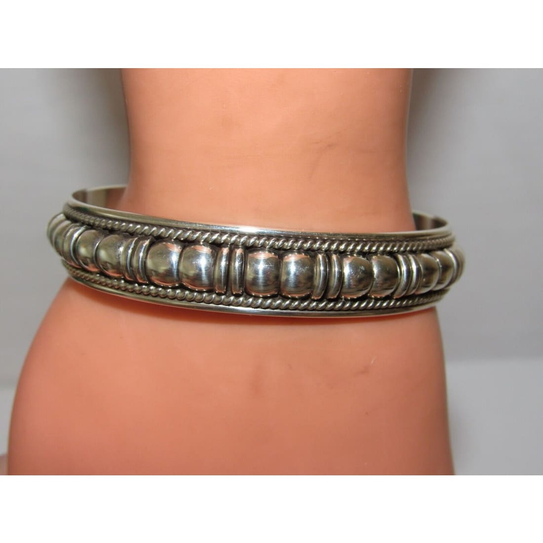 Navajo Sterling Silver Cuff Bracelet Thomas Charley Native