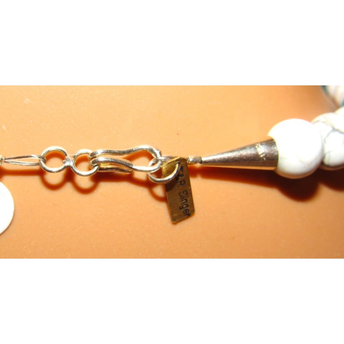 Navajo Tommy Singer White Buffalo & Turquoise Heishi