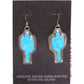 Navajo Turquoise Cactus Earrings Sterling Silver Native