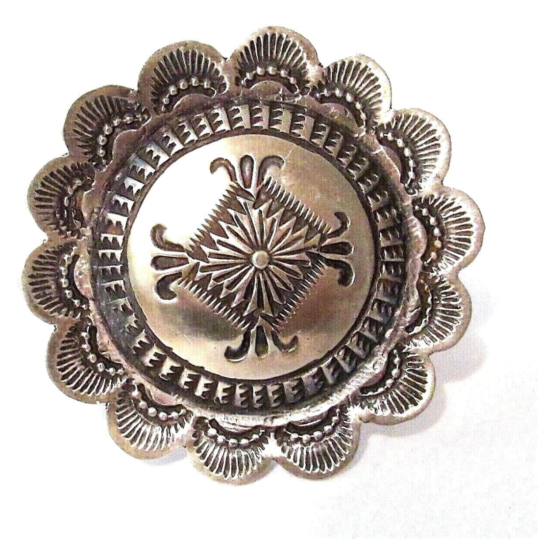 Navajo Vince Platero Concho Statement Adjustable Ring Native