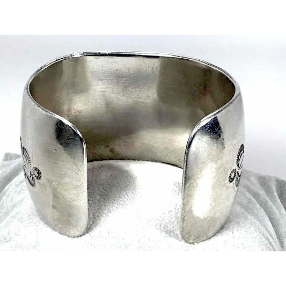Old Pawn Navajo Cerrillos Turquoise Cuff Bracelet Sterling