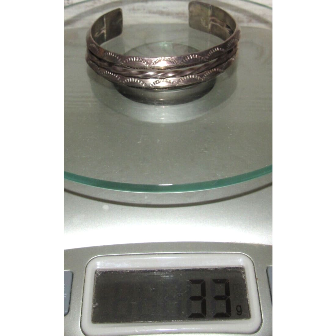 Old Pawn Navajo Double Carinated Ingot Cuff Bracelet