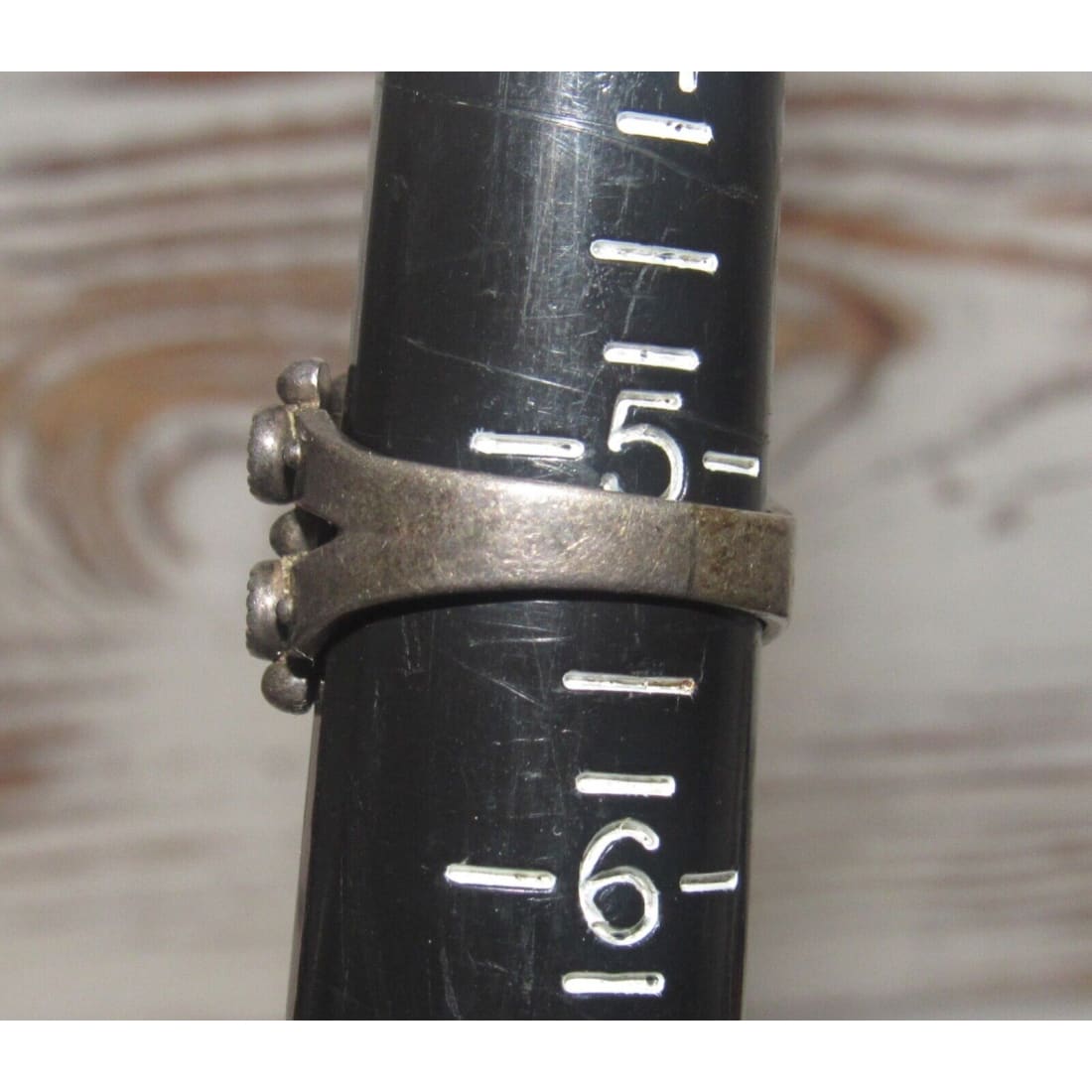 Old Pawn Zuni Snake Eye Turquoise Sterling Silver Ring Size