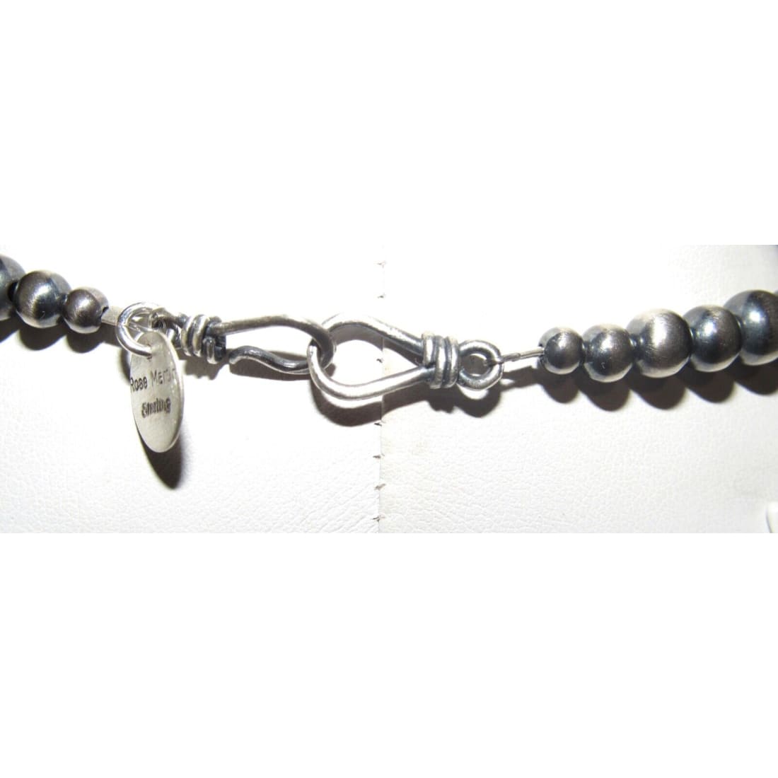 Sterling Navajo Pearls Purple Spiny & Turquoise 18” Signed