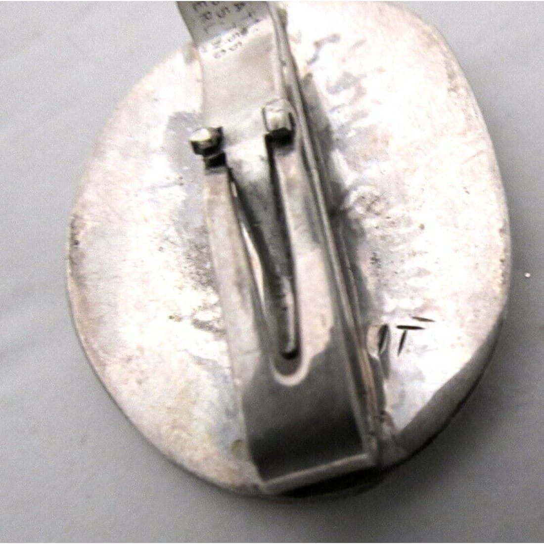 Vintage HOPI Overlay Cuff Links Tie Clip Set Signed Native