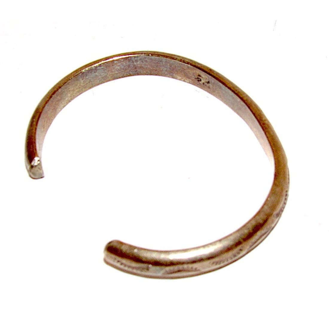 Vintage Navajo Stacker Cuff Bracelet Sterling Silver Vintage Sterling Stackable Cuff Bracelet Hand Etched Design Small Wrist Fred Harvey The Southwestern Style Gallery