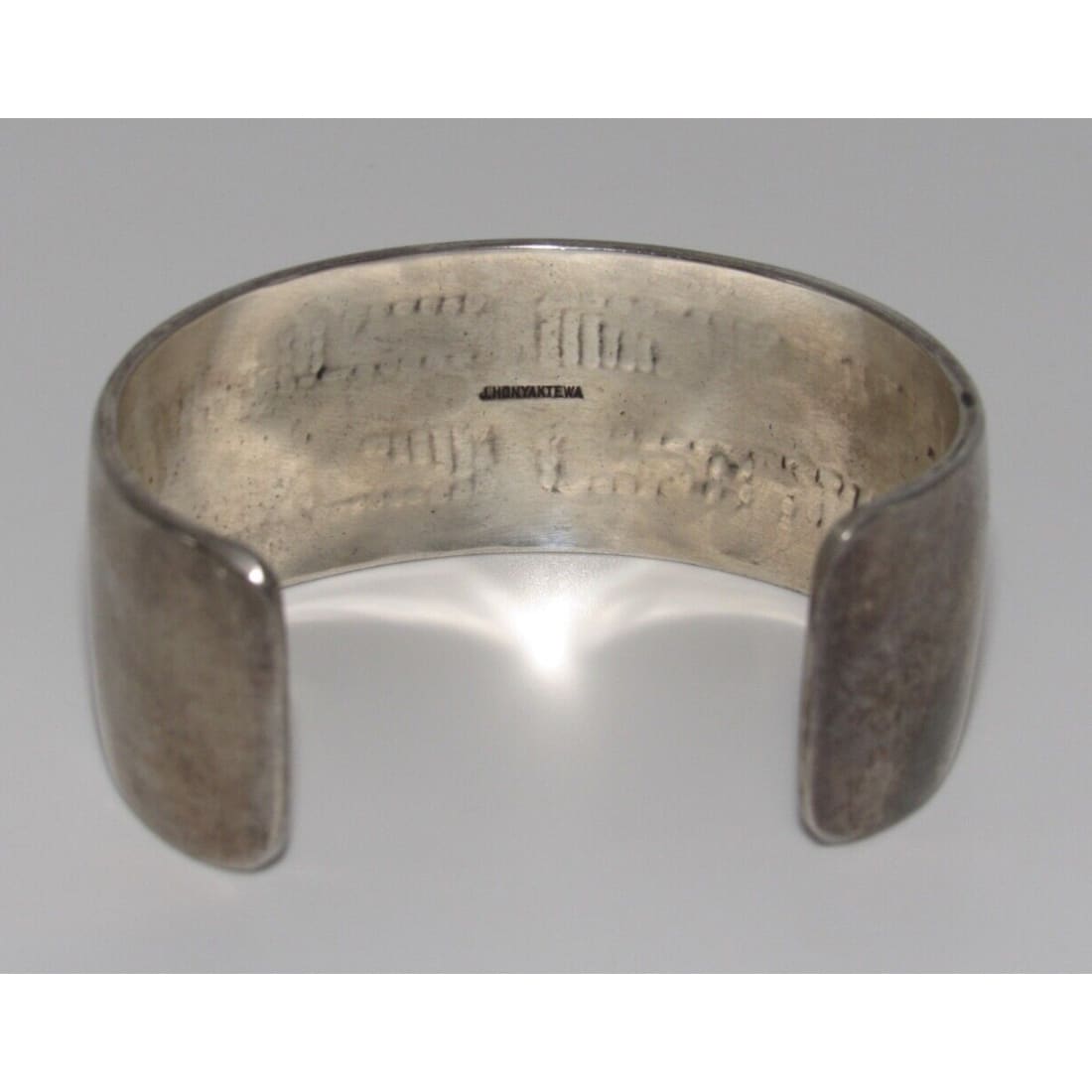 VTG Hopi J. Honyaktewa Cuff Bracelet Sterling Silver Native