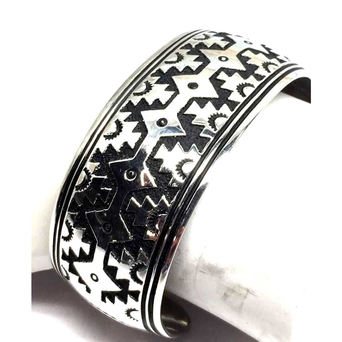 VTG Navajo Richard Singer Sterling Silver Cuff Bracelet