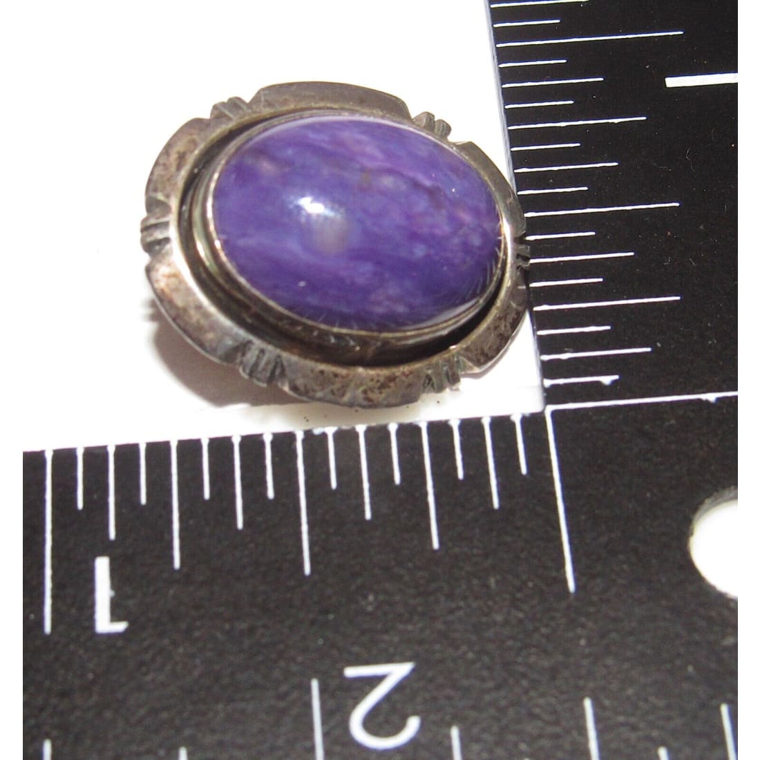 VTG Navajo Sugilite Clip On Earrings Sterling Silver Patrick