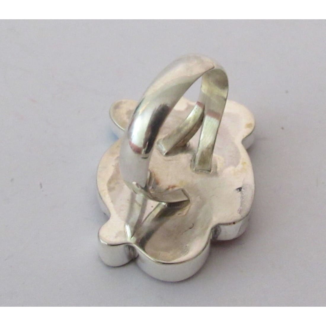 Zuni Minnie Mouse Ring Sz 7 P. Leekity Sterling Silver