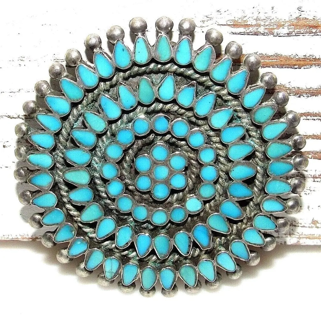 Vintage native outlet turquoise brooch