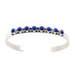 Navajo Lapis Stacker Cuff Bracelet Sterling Silver S. Yazzie & G. Parker