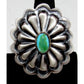 Navajo Concho Ring Sz 8 Sterling Silver Royston Turquoise D Martinez