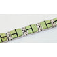 Vintage Navajo Gaspeite Onyx Inlay Link Bracelet Sterling Silver Calvin Begay TSF