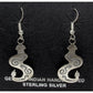 Navajo Snake Dangle Earrings Sterling Silver I. Gene
