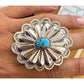 Navajo Concho Ring Sz 7 Sterling Silver Golden Hills Turquoise D Martinez
